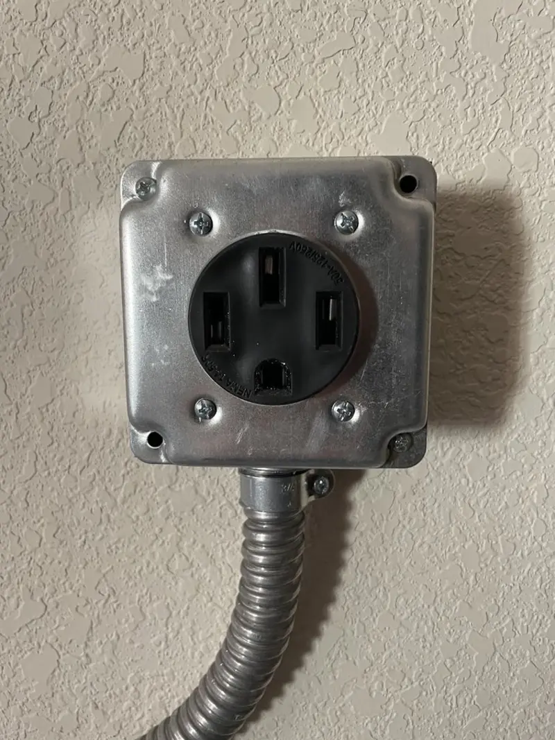 NEMA 14-50 outlet installed for Electrical Panel Upgrade in South San Francisco